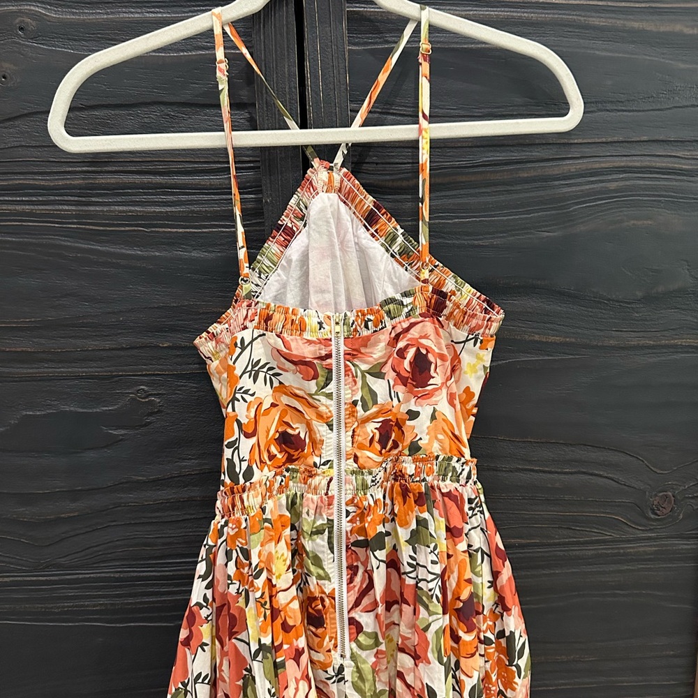 Floral Halter Maxi Dress - Picture 4 of 4